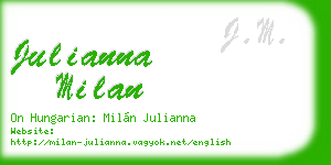 julianna milan business card