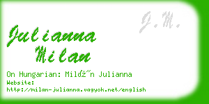 julianna milan business card